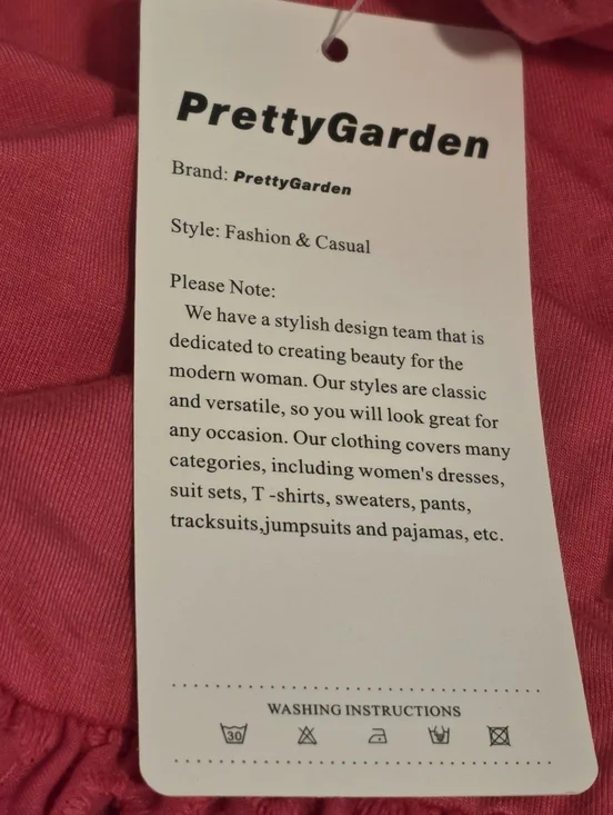 NWT Pretty Garden Hot Pink Eyelet Tiered Dress Ruched Tank Sleeveless Maxi Large - Picture 10 of 12